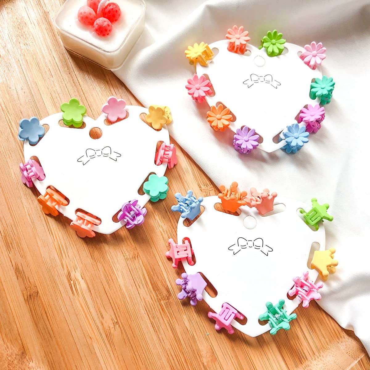 Amazon.co.jp: 10色 30個 丈夫なミニバンスクリップ ミニヘアクリップ